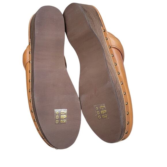 Madewell Cecily Clog Women's 9.5 Brown Leather Slip-On Round Toe Comfort - Picture 5 of 8